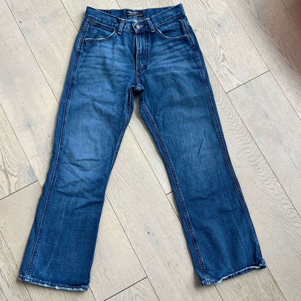 American Eagle Outfitters Men's Bootcut Jeans in Deep Blue